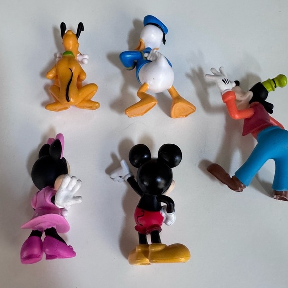 Disney Mickey Mouse Clubhouse Collectible Figure Set-5 Piece Mickey Minnie Pluto - Picture 2 of 8